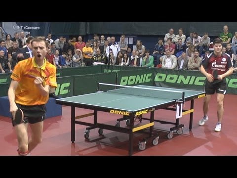 Alexander SHIBAEV vs Dimitrij OVCHAROV 2of3 Games Russian Premier League Playoff Table Tennis