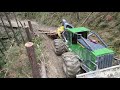 TDF 948L JD Skidder. Check out some footage of our 948 pulling stems in Marlborough NZ.