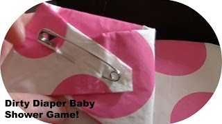 Easy Dirty diaper Baby Shower game DIY