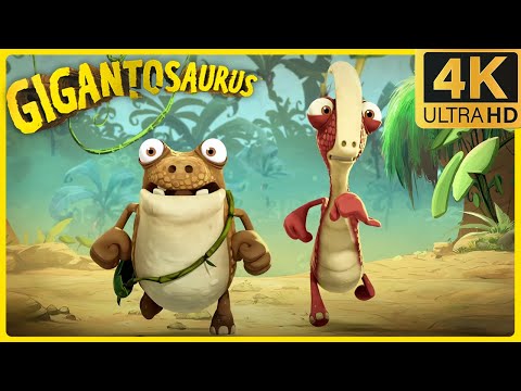 🦖Tiny vs. the Cave Monster… Shriekasaurus! 😲| Giganto Multilingual