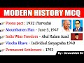 Modern History Top 20 MCQ Modern Gk Questions And Answers Expected Modern History Gk Dewashish