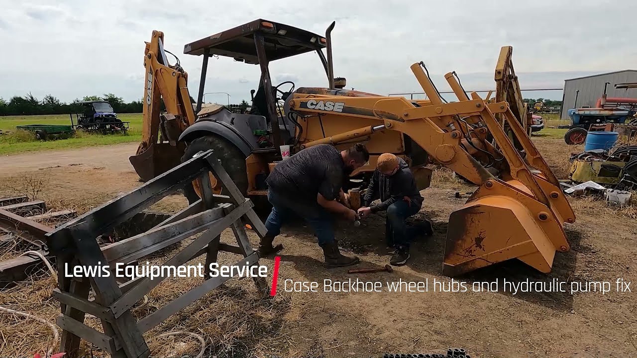 Watch video Case Backhoe wheel hubs and hydraulic pump fix part1 Now Case Backhoe wheel hubs and hydraulic pump fix part1