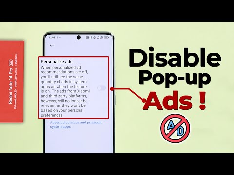 Redmi note 14 Pro 5G: How to Disable Ads [Remove Ads from Apps]