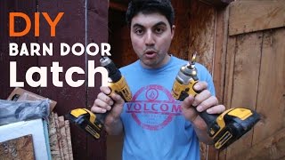 How To Install a Door Latch For a Barn Door that Works From Both Sides