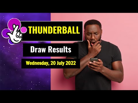 Thunderball draw results from Wednesday, 20 July 2022
