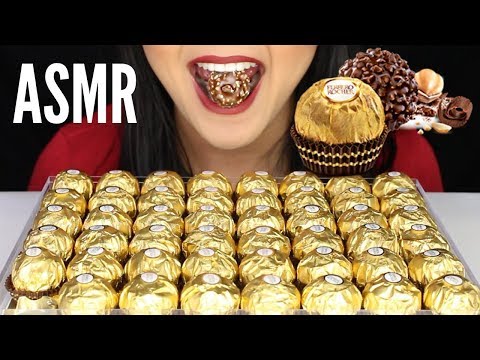 ASMR FERRERO ROCHER Chocolates Unboxing and Eating Sounds