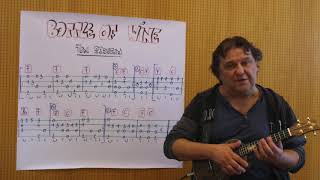 Fingerstyle UKULELE Lesson #224: BOTTLE OF WINE (Tom Paxton)