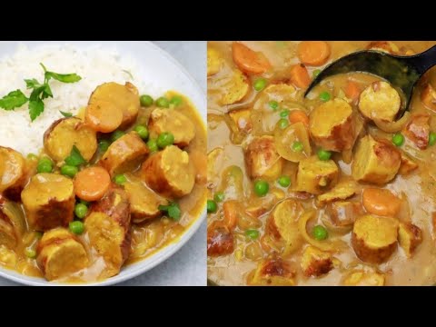 Curried Sausages (Easy Sausage Curry Recipe)