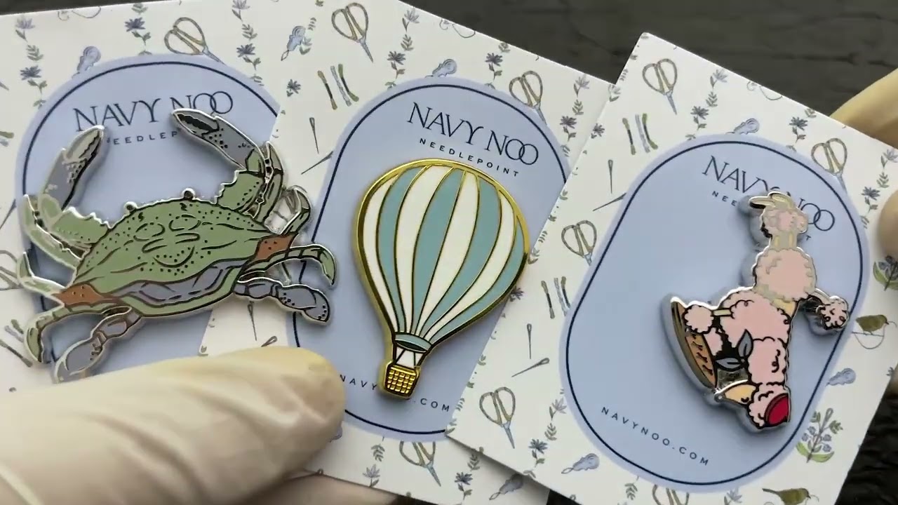 1952 - Conjunto de broches de esmalte duro, divertidos y bonitos, con tarjeta de soporte