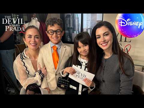 Mini Nigel and Miranda meet the cast of The Devil Wears Prada 2