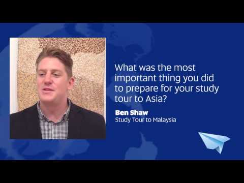 Ben Shaw - Study tour to Malaysia