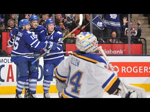 Blues and Maple Leafs tally five seconds apart