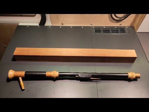 Making a Uilleann Pipe chanter out of Sonowood maple