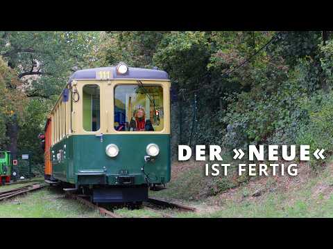 Der neue Schweizer Wagen bei der Museumsfeldbahn Leipzig-Lindenau