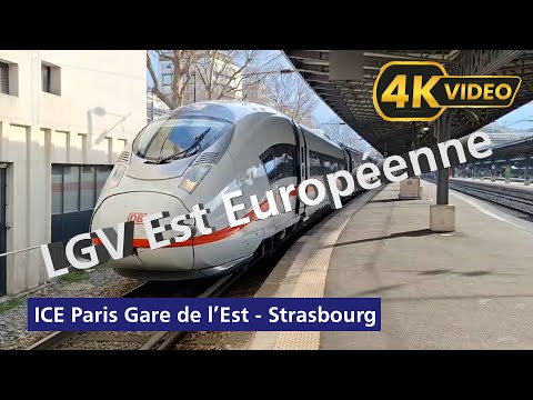 4K🇫🇷 #cabview ICE Paris Gare de l'Est - Strasbourg LGV Est-Européenne #france #conductor [2025]