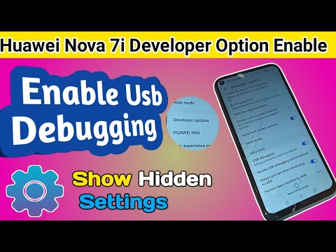 Huawei nova 7i developer option enable