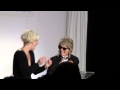 Mikey Koffman And Kimberly Caldwell Present Award To Sunset Gower Studios At LAFW Awards