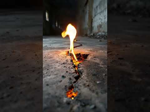 Floor Inferno: Fiery Crack Emerges