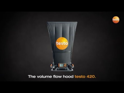 Testo 420 Air Flow Capture Hood with Bluetooth and Flow Straightener