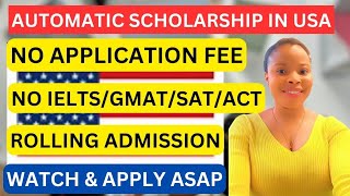 Download lagu AUTOMATIC SCHOLARSHIP IN USA I NO APPLICATION FEE | NO GRE/GMAT I ROLLING ADMISSION mp3