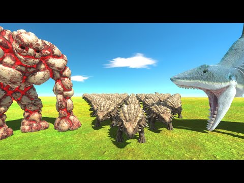 [ Ankylosaurus Challenge ] Infernals VS King Shark - Animal Revolt Battle Simulator
