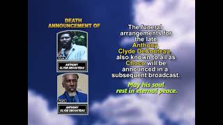 Anthony Clyde DeCouteau ~ Short Obituary