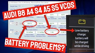 Audi B8 A4 S4 A5 S5 Checking the Battery with VCDS | How To | DIY
