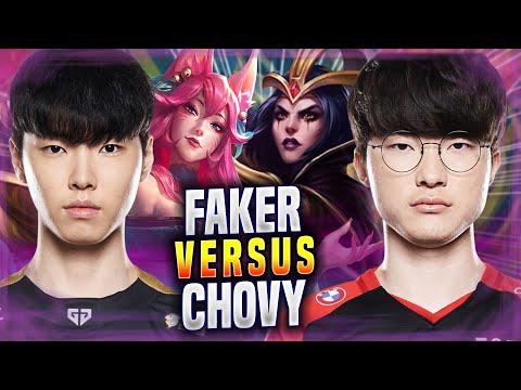 FAKER vs CHOVY! - T1 Faker Plays Leblanc MID vs GEN Chovy Ahri! | Season 2022