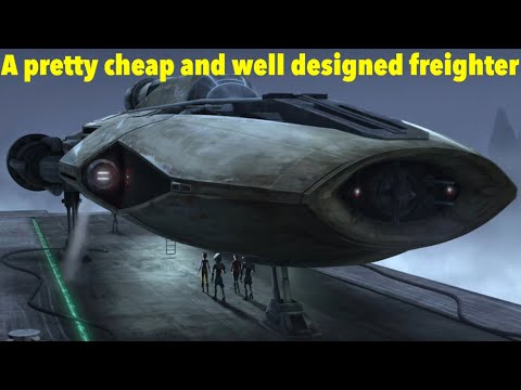 The Nebula-class freighter | it was a interesting looking vessel that was pretty decent #starwars