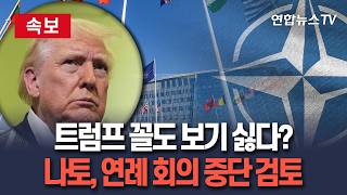 [????속보] 트럼프 꼴도 보기 싫다?…나토, 연례 회의 중단 검토｜2년 주기로 하고 2028년 건너뛰자는 의견 나와 / 연합뉴스TV(YonhapnewsTV)