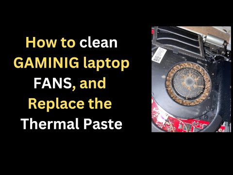 How to Clean your Alienware m15 laptop fans and repaste the thermal paste