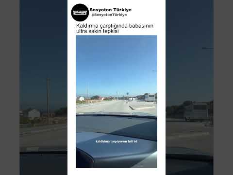 Kızı Araba Kullanırken Aşırı Sakin Olan Baba😅