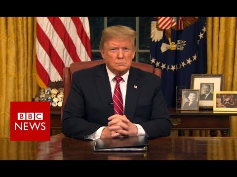 Trump wall: President addresses nation on border 'crisis' - BBC News