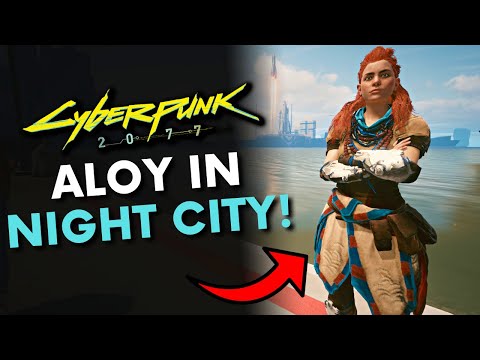 Cyberpunk 2077 - Aloy in Night City!! - Horizon Zero Dawn Mod!