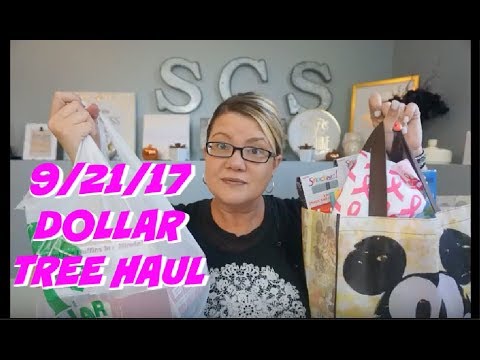 9/21/17 DOLLAR TREE HAUL | GIVEAWAYS! Video