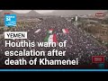 Sanaa S Mass Rally Amid Regional Strikes Houthis Warn Of Escalation After Death Of Khamenei