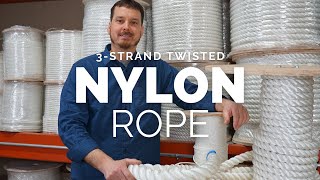 3-Strand Twisted Nylon Rope | Decorative Rope | Nautical Rope | Boat Rope