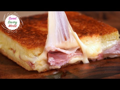 Easy Croque Monsieur 🔥 | Gourmet Grilled Ham & Cheese Sandwich
