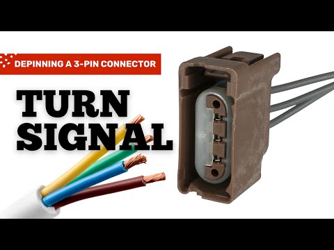 Repair and DePin/RePin Automotive Connector, Pigtail, Plug. Turn Signal and Tail Lamp, 3-Pin