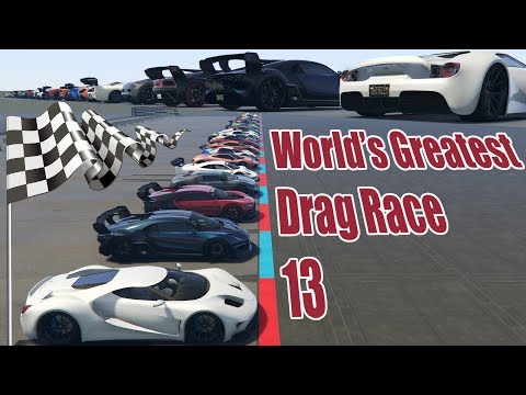 GTA 5 - World's Greatest Drag Race 13 (TOP 29 SUPER CARS) (2020)