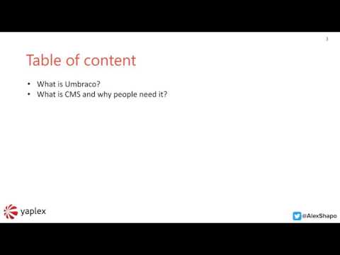 What is Umbraco? (Umbraco Tutorial Episode 1)