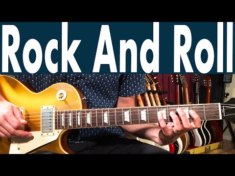 How To Play Rock And Roll By Led Zeppelin On Guitar With TABs | Guitar Lesson + Tutorial