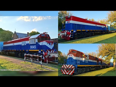 (687) NCA | Tren vacío, TRASLADANDO LA EMD GT22CW 9045, pasando por Antártida Argentina. 29/03/2026.