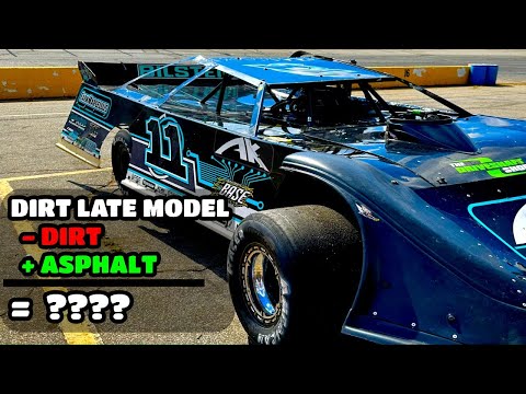 What happens when you put a DIRT late model on ASPHALT?