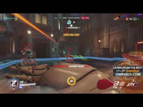 Shadder2k 1v6 Insane Genji play on King's Row!! Teamwipe!! Solo Carry??