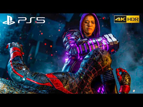 PHIN BOSS FIGHT + ENDING - SPIDER-MAN MILES MORALES Gameplay 4K 60FPS