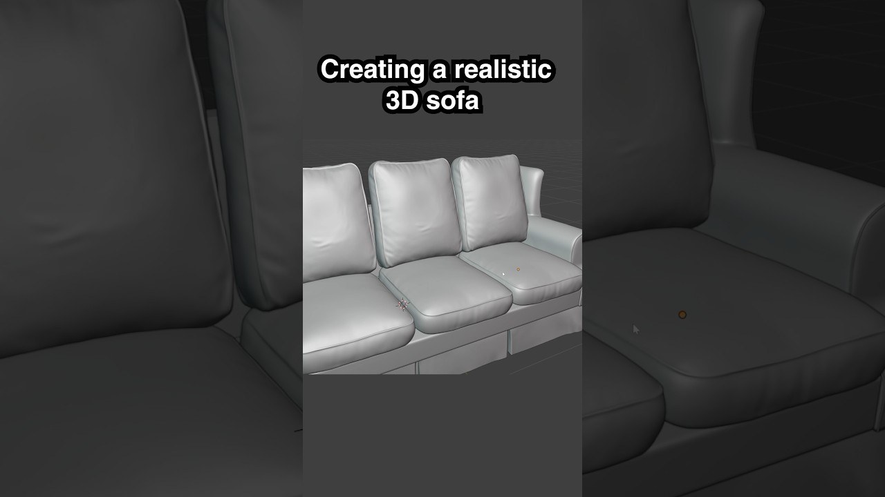 Creating a realistic sofa in Blender using Reality Capture and Substance Painter.