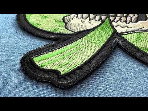Clover Skull Iron On Patch PL6947