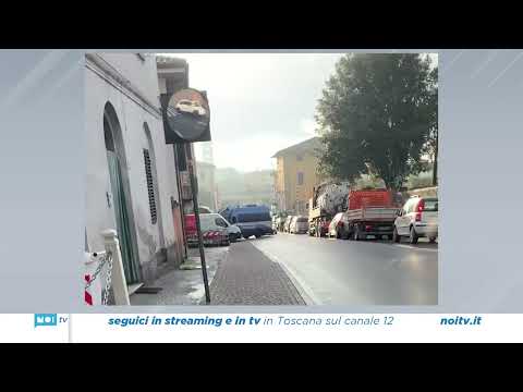 Arrivo forze dell'ordine ad Altopascio per sgombero edificio via Torino