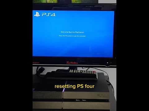 PS4 Factory Reset #sony #ps4 #gaming
